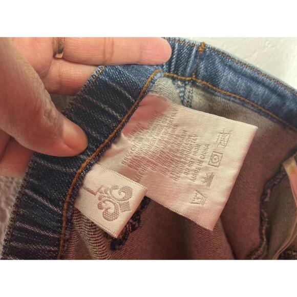 < Vintage 90’s/2000’s Sleeveless Denim Romper Size Large > - Picture 2 of 3